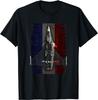 Rafale 2000 Caccia Francese Bandiera della Francia T-Shirt Unisex Manica Corta Casual Cotone Girocollo T-Shirt Estiva