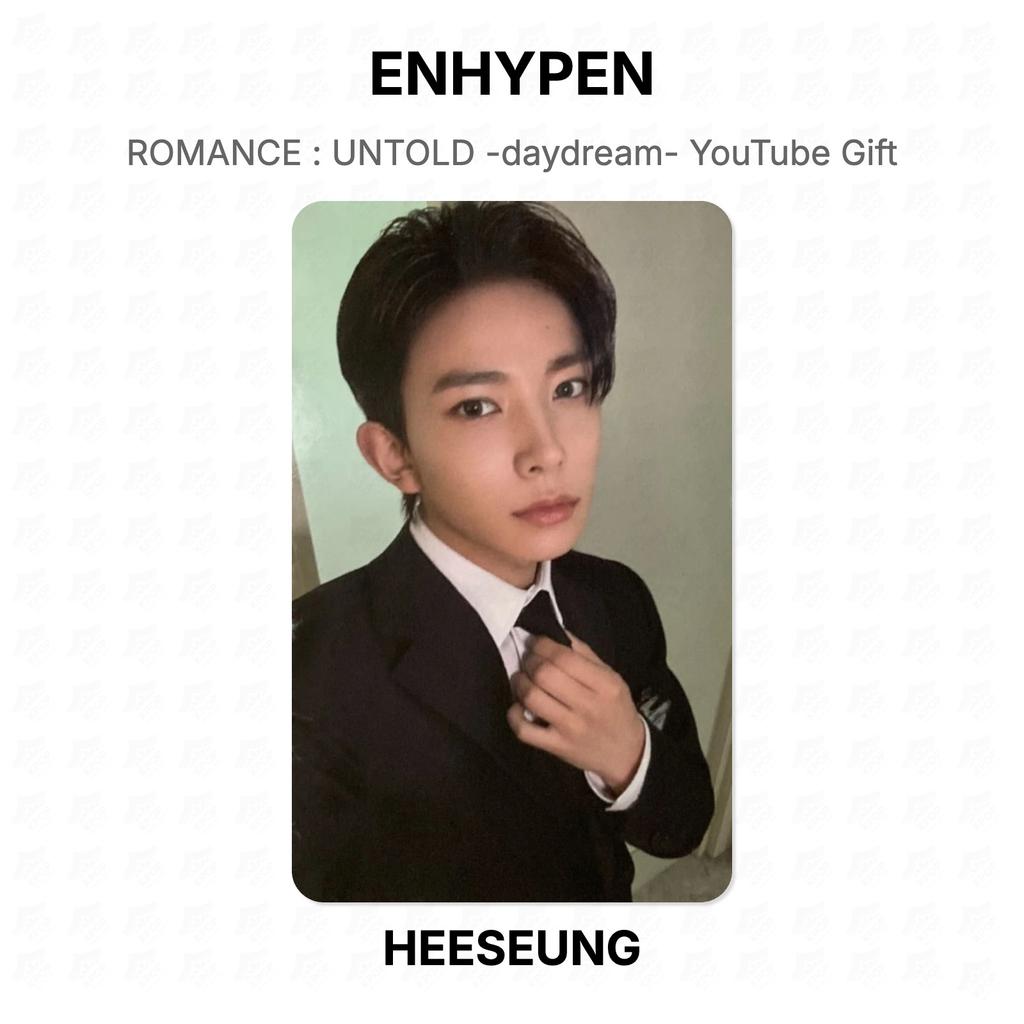 ENHYPEN ROMANCE : UNTOLD -daydream- YouTube Gift Official Photocard