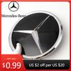 Autocollant de Voiture Chaud Miroir 3D Calandre Avant Étoile Emblème Pour Mercedes Benz Classe E W213 2016-2020 E200 E250 E300 Logo Noir Brillant Ch