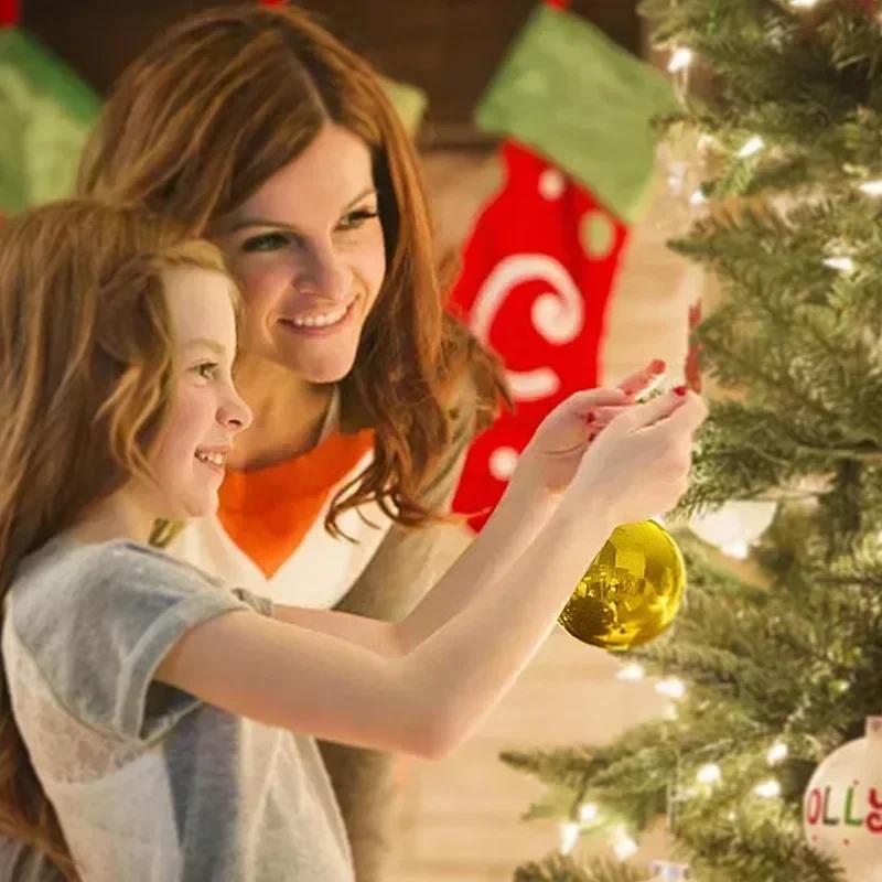 12pcs 3cm Christmas Ball Christmas Tree Ornament Hanging Pendant Glitter Baubles Balls Home Christmas Decoration New Year Gift