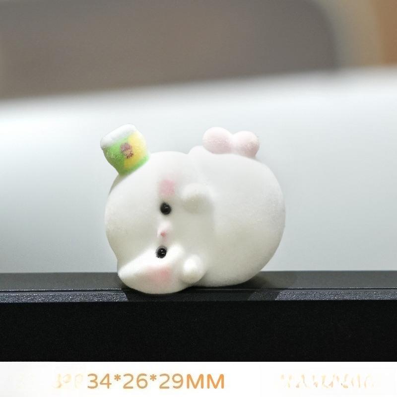 Cute Dachshund Sausage Dog Monitor Decor Funny Duck Bunny Desk Ornaments Kawaii Computer Edge Figurines for Office Home New 2026