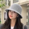Knitted Fashionable Fishermans Hat With Weaving Pattern Design For Daily