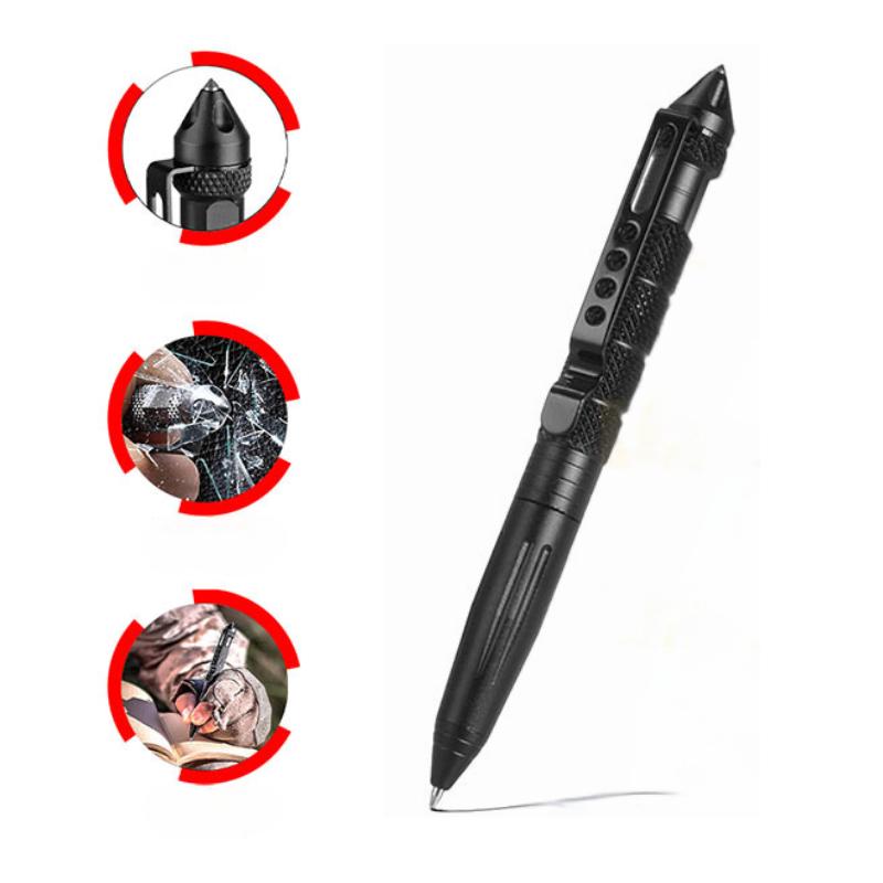 

High Quality Metal Self Defense Tactical Pen School Student Office Ballpoint Pens Emergency Glass Breaker Survival Supplies