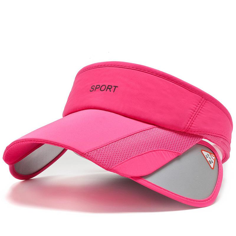 Empty top hat men's and women's spring and summer sunshade outdoor big eaves hat can pull the brim sun hat breathable sweat-absorbing retractable hat