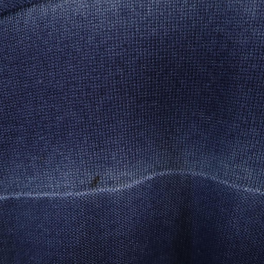 ARMANI JEANS Knit jacket M Navy Men's Used