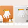 Glove Clip Strong Clamping Force Punch-free Easy Access Not Easily Break Easy-to-Wear Carrot Shape Disposable Glove Clip Kitchen Gadget
