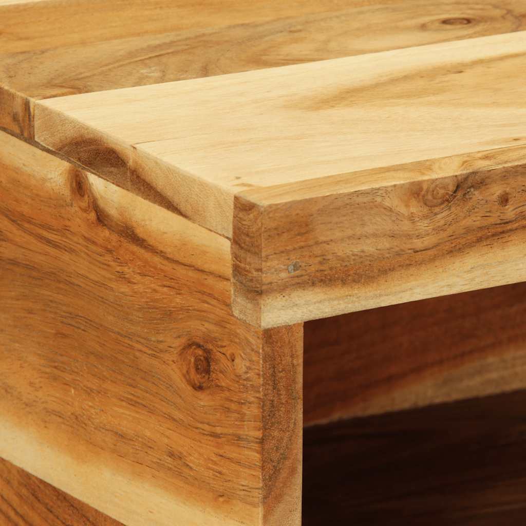 TV Wall Cabinet 60 X 30 X 19 Cm Solid Acacia Wood