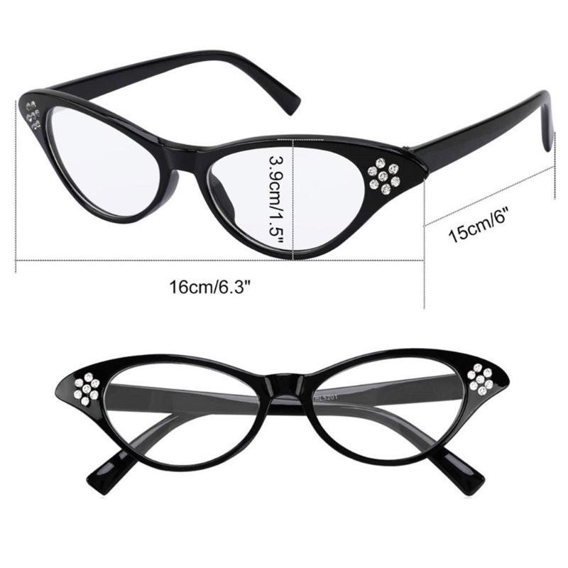 Womens 1950s Costume Accessories 1950s Grease Scarf Headband Eyeglasses Earring Set 1950s 80s Rave Party Decorations