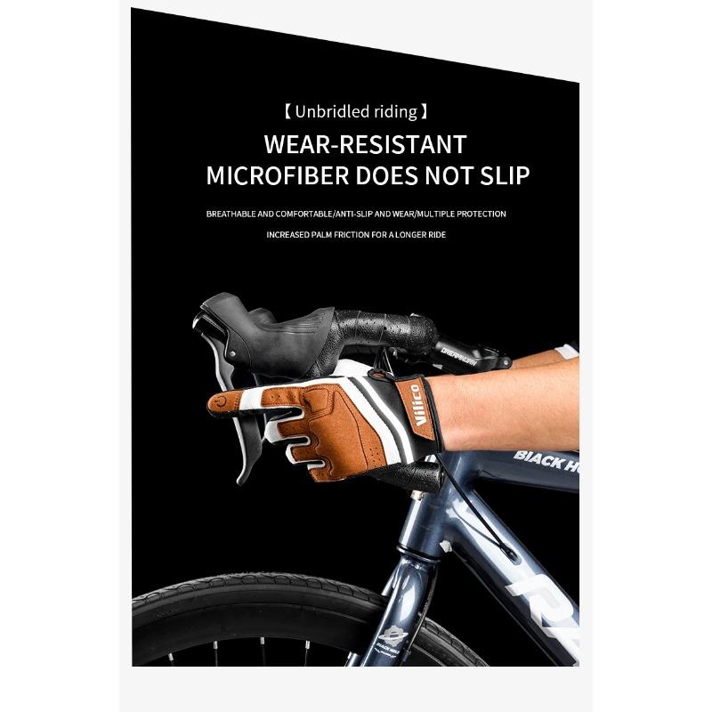 Professional Outdoor Cycling Wear-Resistant Microfiber Anti Slip Protection Multi Scene Universal Cycling Gloves