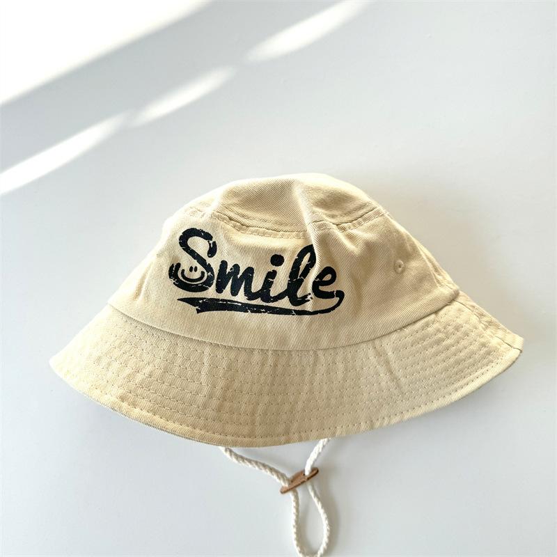Baby Kids Hat 50-52cm 2-4 Years Spring Summer Thin Bucket Hat Sunscreen Sunhat Outdoor Travel Casual Hat for Boys Girls