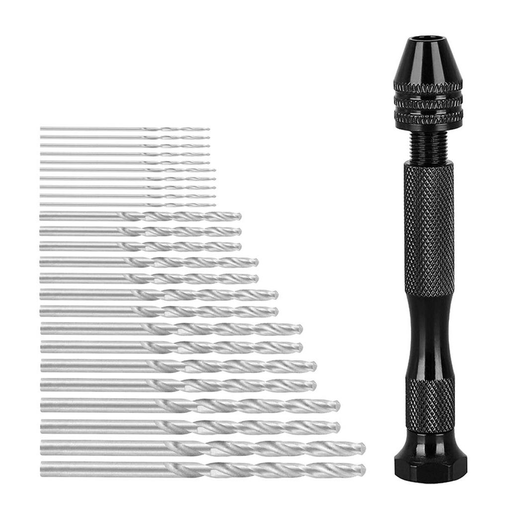 SeonFook Hand Micro Drill Bit Stainless Steel Micro Hole Drilling Precision Quiet Manual DIY Craft Plastic Model Tool Drill, Drill, Set, Drill,