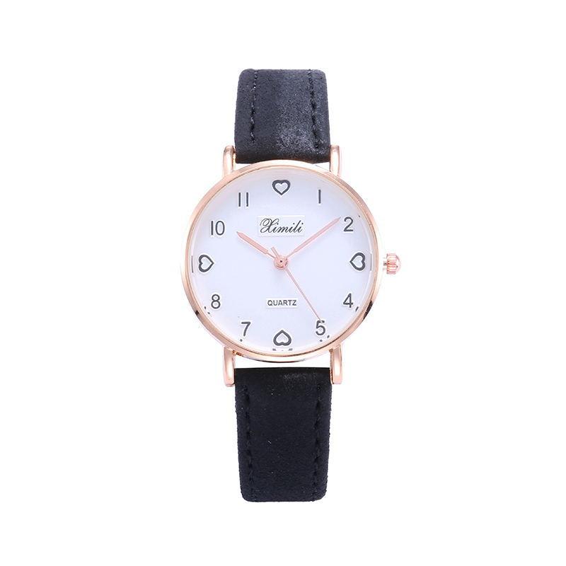 Tide Small Fresh Versatile Soft Sister College Style Fashion Love Dial Wrist Watch Student Female, Direct Supply