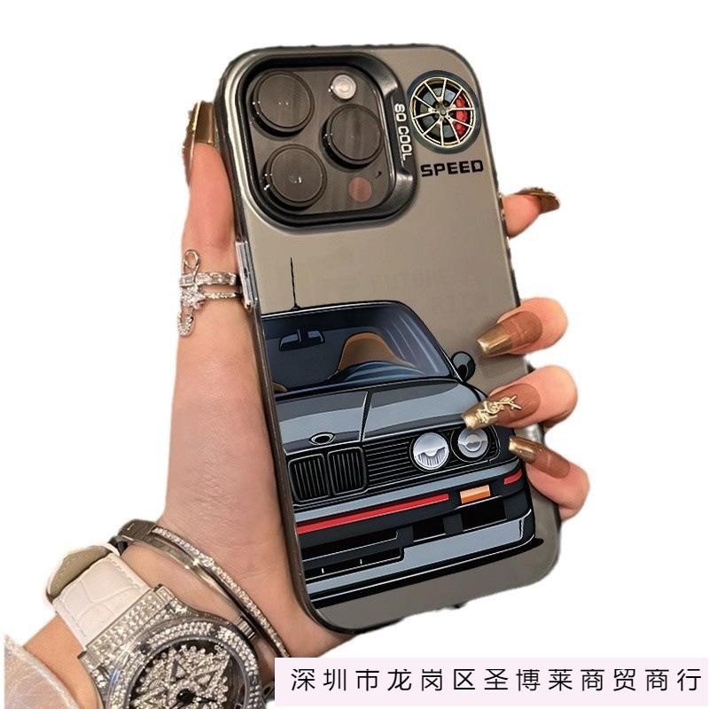 Color Silver Ins Wind Applies To Apple 14/13/12 Anti-drop Mobile Phone Case X Matte XSMAX Light Luxury Car Ipone16