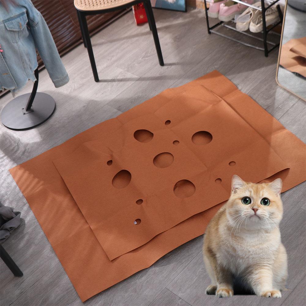 Anti-scratch Pet Toys Pad Felt Cloth Cat Scratching Pad Cat Play Mat Training Activit