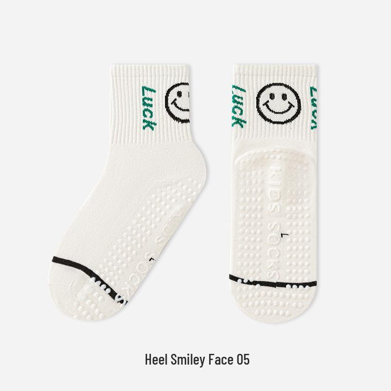 Trendy Anti-slip Mid-calf Socks for Men, Women, and Children - Ideal for Home, Indoor, Sports, and Trampoline Activities