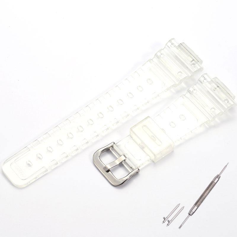 16mm Resin Rubber Strap Band Suitable for Casio G-SHOCK 2110 GA2100 Watch Bracelet for Men Women Watchband Accessories