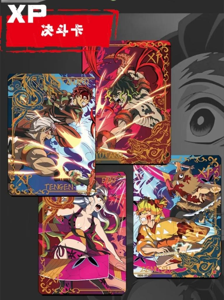 Genuine : Kimetsu No Yaiba Trading Card Kamado Tanjirou Kamado Nezuko Anime Collection Card Board Game Toy Gift