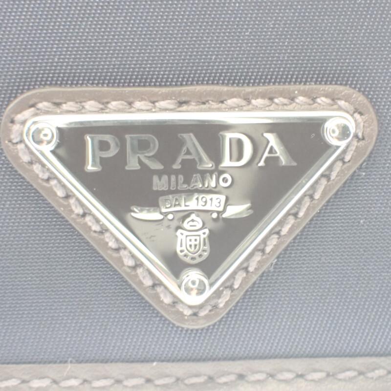 Prada 2MC025_384_F0C1B Card Case Navy/Dark Brown Nylon/leather Women