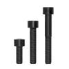Grade 8.8 Blackened Carbon Steel Full Tooth Hex Socket Long Rod Screw Set M10, M12, M14, M16, M20