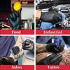 4mil Black Nitrile Gloves Disposable Household Cleaning Gloves for Kitchen Cooking Beauty Tattoo Hair Dye Non-Sterile Textured