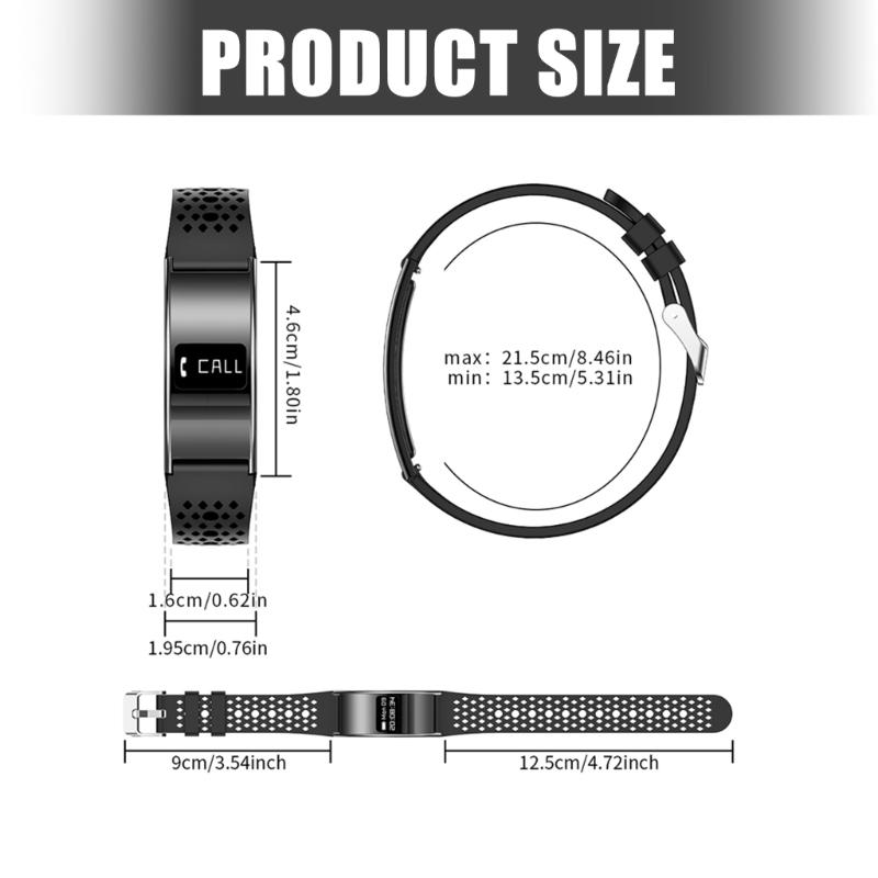 Fitness Trackers with Double Health Monitoring Multiple Platform Compatibility Magnetic Fast Charging 5-7 Days Work Time