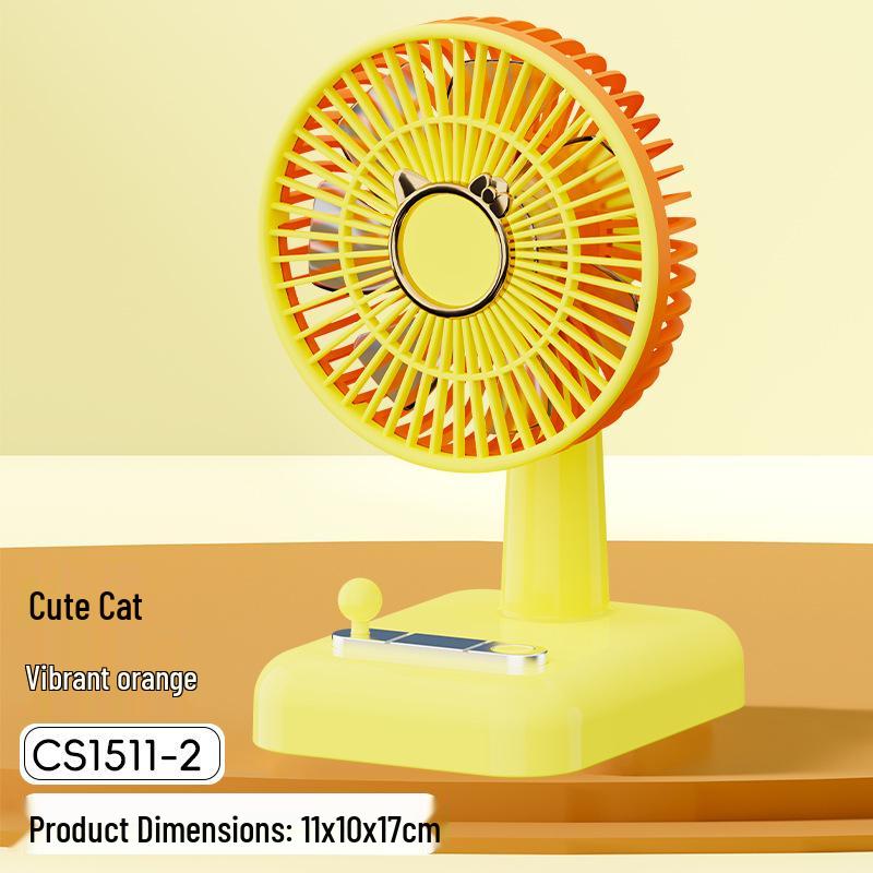 USB Rechargeable Mini Desk Fan - Portable for Dorms and Offices