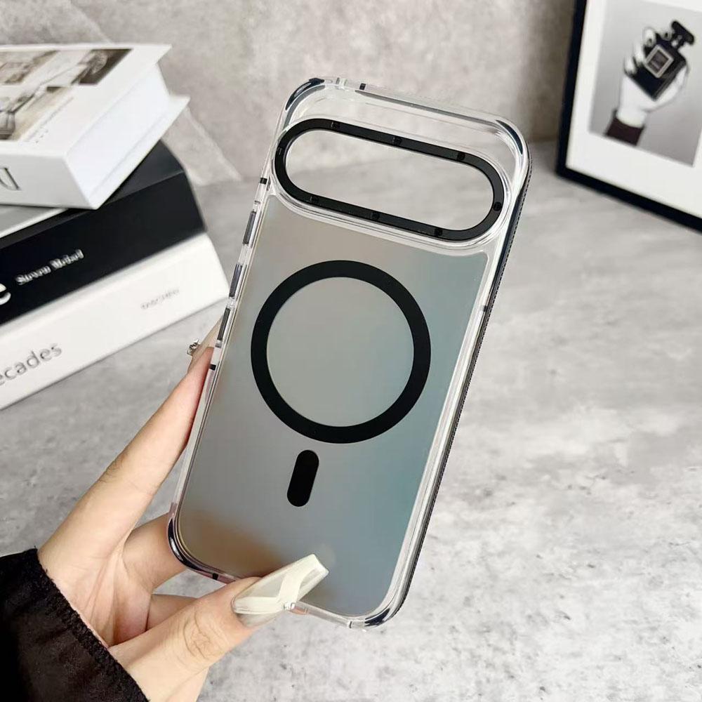 Metal Lens Laser Magnetic Case For Google Pixel 10 9 Pro XL Frosted Translunt Wireless Charging Hard PC Cover