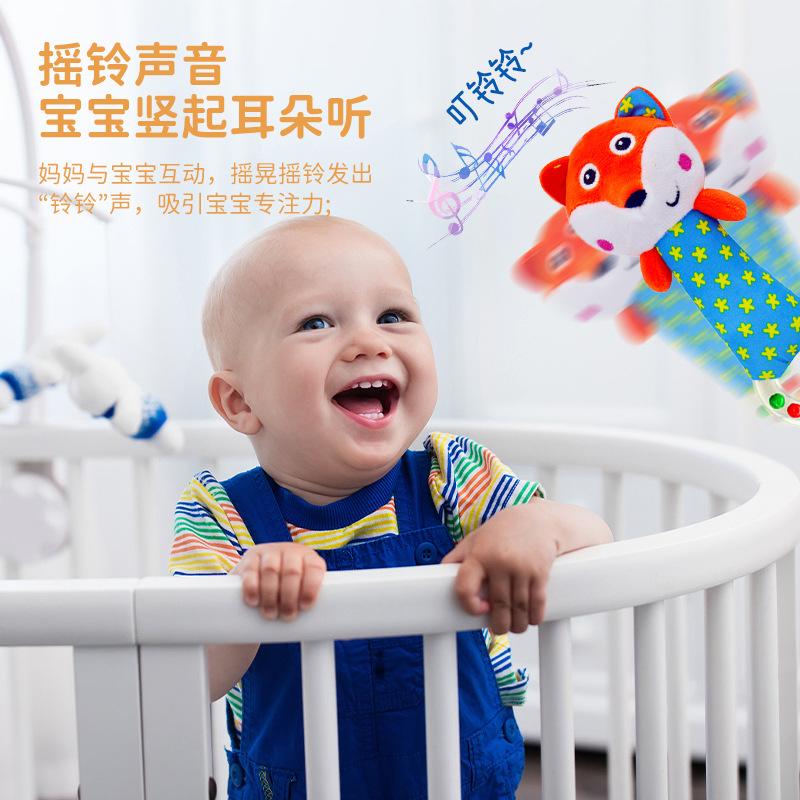 Babyfans Baby Toy Newborn 0-3 Years Old Hand Rattle, Baby Educational Animal Plush Doll
