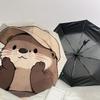 Otterly Cute Adventure: Personalized Umbrella with Automatic Opening & Closing, Perfect for Outdoor Enthusiasts and Travelers