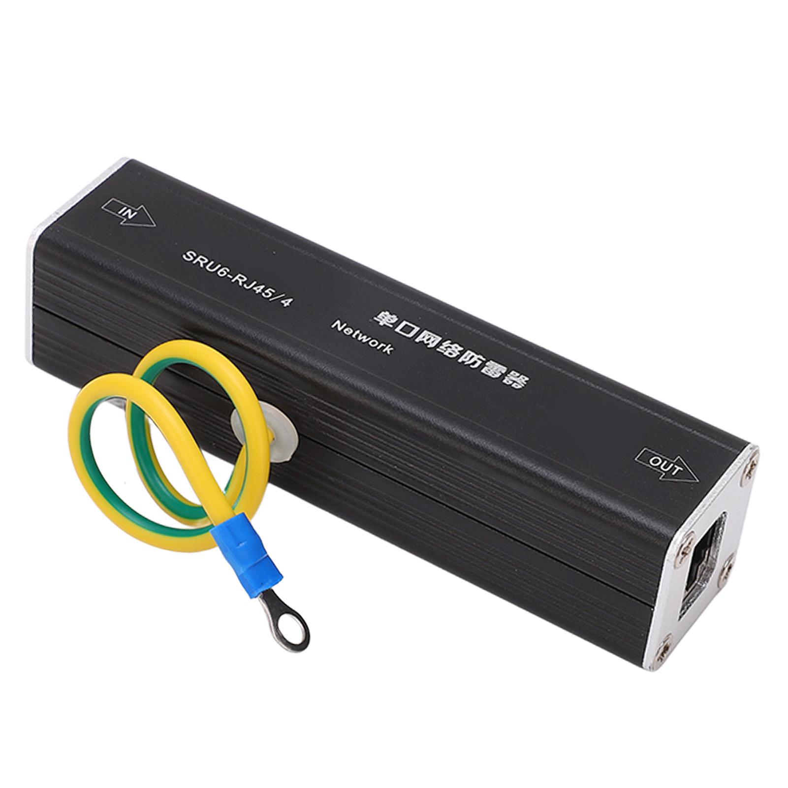 

Ethernet Surge Protector RJ45 Lightning Suppressor Thunder Arrestor for Protection 5V