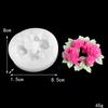 Crystal Drop Glue Three-dimensional Mold 3D Rose Tulip Small Wreath Decoration Mold DIY Silicone Jewelry Decoration Mold
