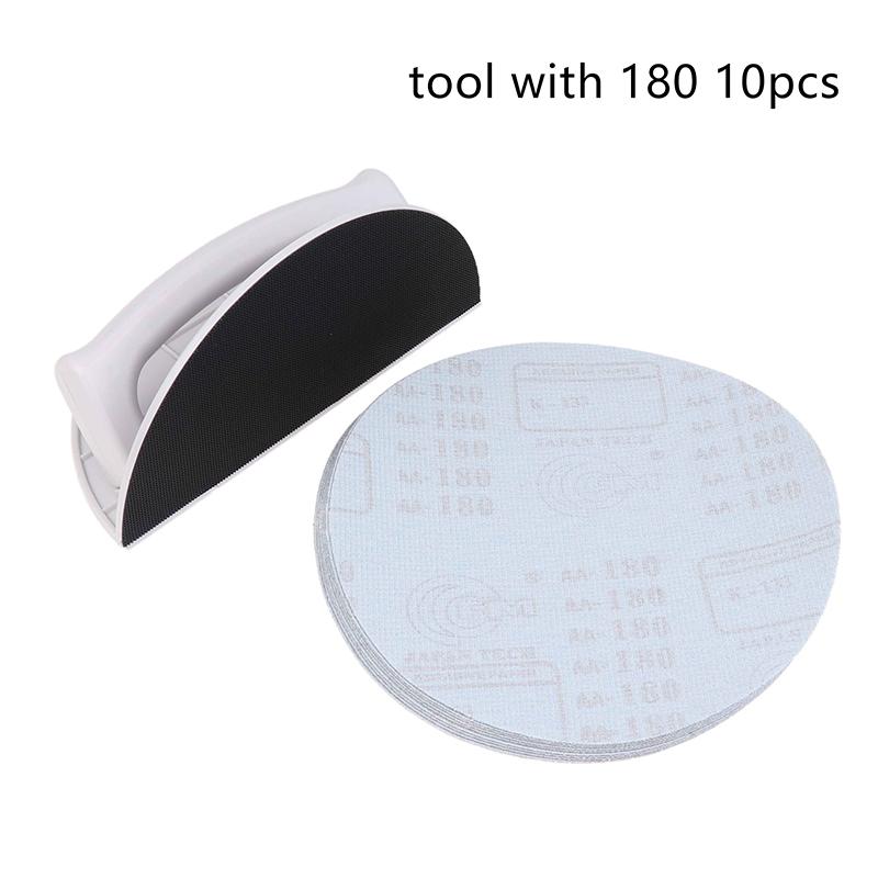 [TL]Multifunctional Semi-Circular Angle Sanding Sandpaper Self-adhesive 90 Degree Sandpaper Holder High-end Putty Polishing Tool