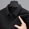 Golf Shirts Mens Short Sleeve Solid Color Turn Down Collar Business Plain Shirt for Man