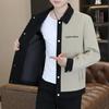 Herbst und Winter Neuer Stil Reversjacke Gutaussehend Jung und Mittelalt Lässige Modejacke Strickjacke Mantel Herrenbekleidung