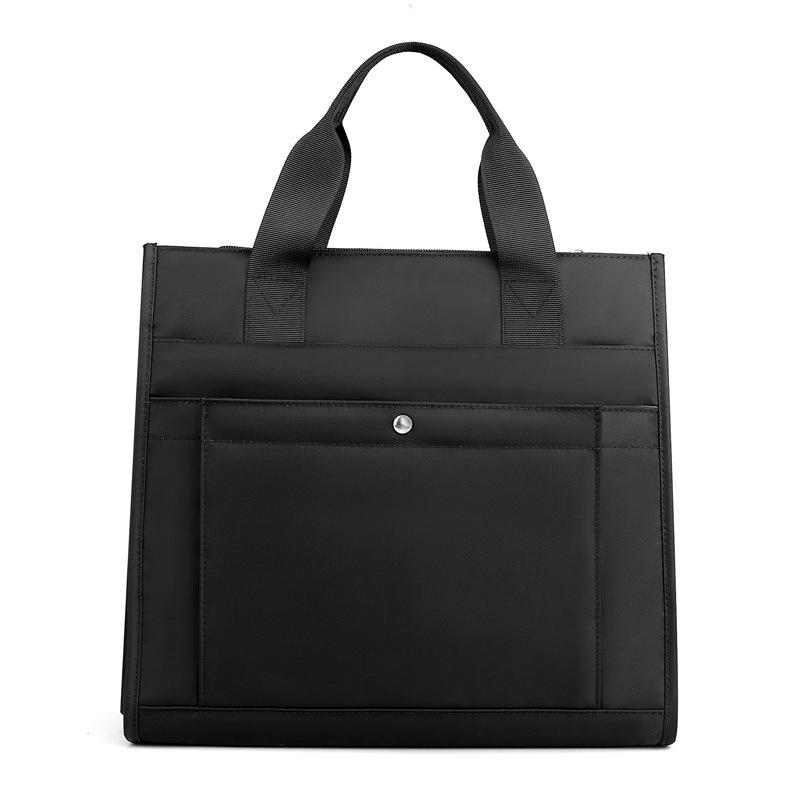 TS JYL laptop bag,Casual Zipper File Bag Office Business Briefcase Unisex Handheld Conference Data Bag Width 33cm, height 31cm, thickness 12cm чёрный