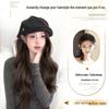 Women's Cloud Octagonal Wig Hat - Natural Full Coverage with Big Waves for Autumn and Winter Fashion