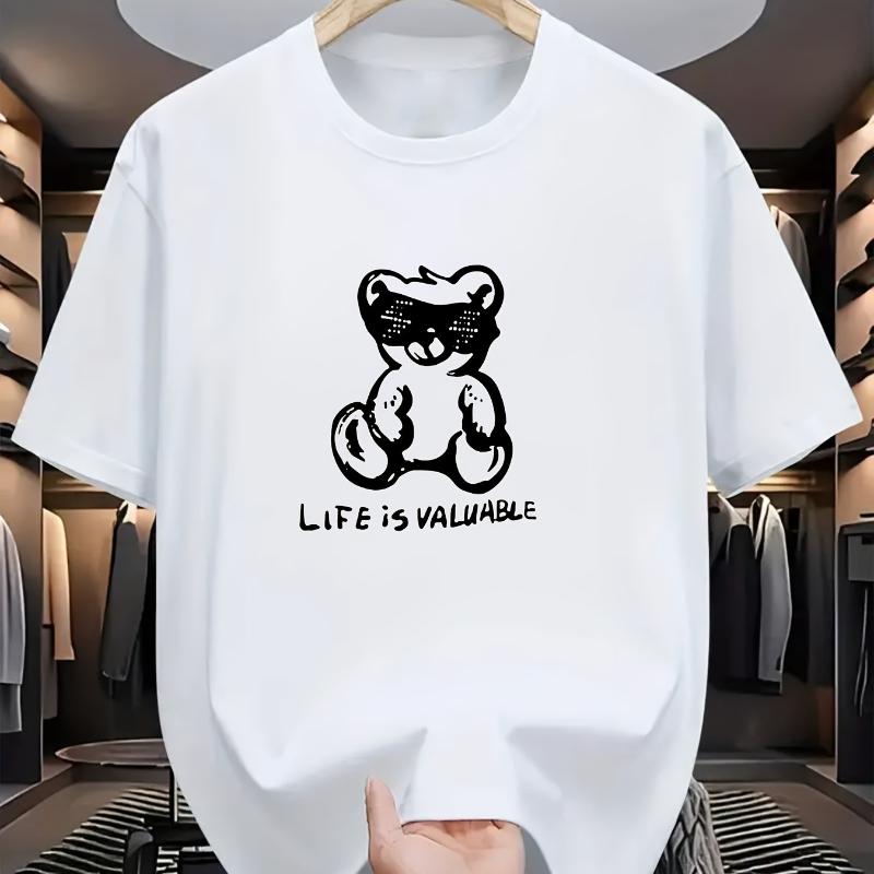 

Comfortable Cotton T-Shirt - Loose Fit Short Sleeve Daily Essential XXL белый