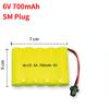 3.6V/ 4.8V/ 6V/ 7.2V 800Mah NI-CD Battery for Cars Trucks Tank 700mAh Replaceable Battery
