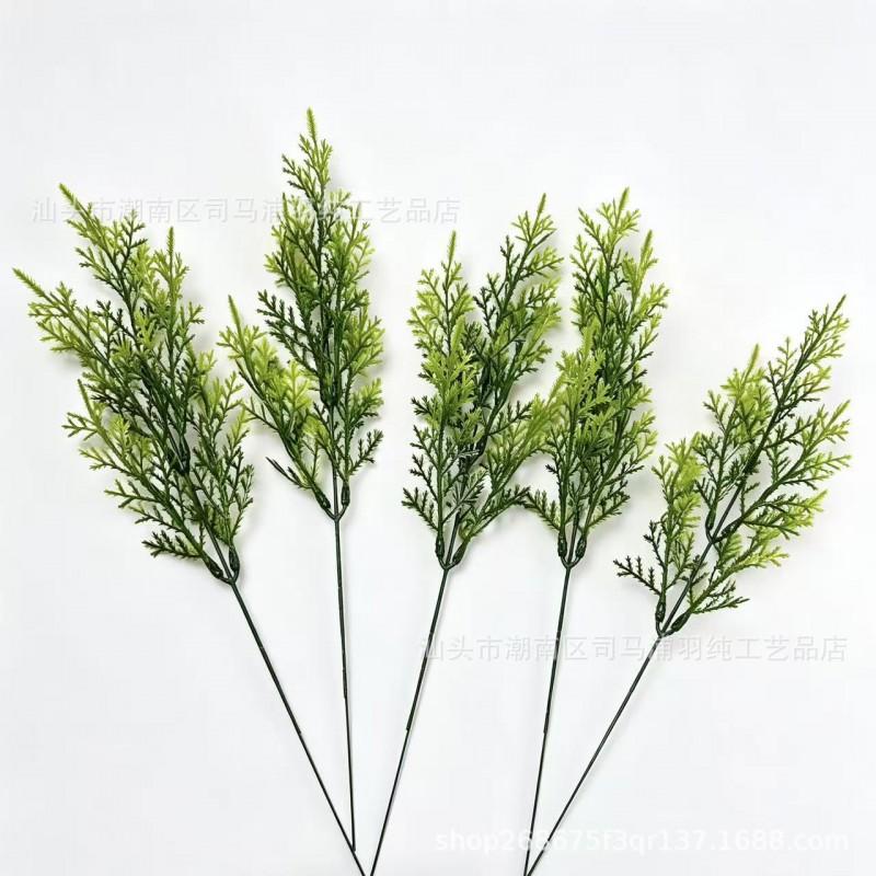 Artificial Pine Spruce Branch Decor Christmas Home Office Table Decoration Nordic Ins Style Plastic Floral Accent