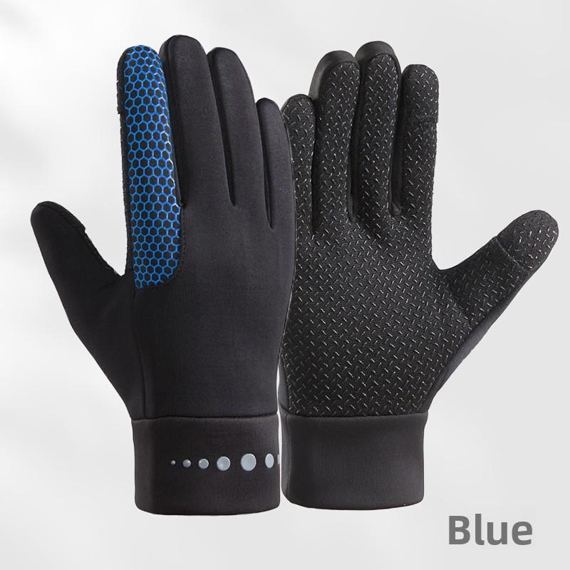 Warm Gloves for Men Motorcycle Winter Windproof Gloves Water-Repellent Cycling Takeaway Touch Screen Fishing Non-slip Gloves