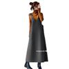 2025 Autumn/Winter Japanese V-Neck Spaghetti Strap Woolen Dress