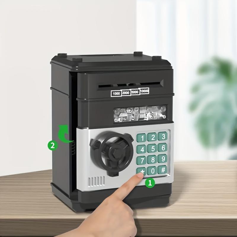 Creative Piggy Bank Automatic Mini Safe Coins Cash Saving Money Box Password Counter Code Key Lock Coin Bank ATM Child Gift