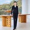 Women's Elegant Double-breasted Blazer & Wide-Leg Pants Set