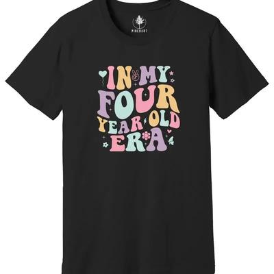 In My Four Year Old Era Shirt, Four Birthday Shirt, Kids Birthday Party Shirt