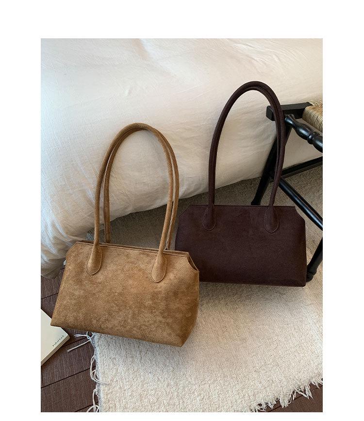 Women's Large Suede Shoulder Bag: New 2025 Autumn/Winter Versatile Tote
