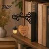 Illuminazione Retro per Libreria Lampada Decorativa con Fermalibri Integrati Lanterna da Biblioteca in Ferro per Angolo Lettura Decorazione Unica per Ufficio Domestico LED Libro