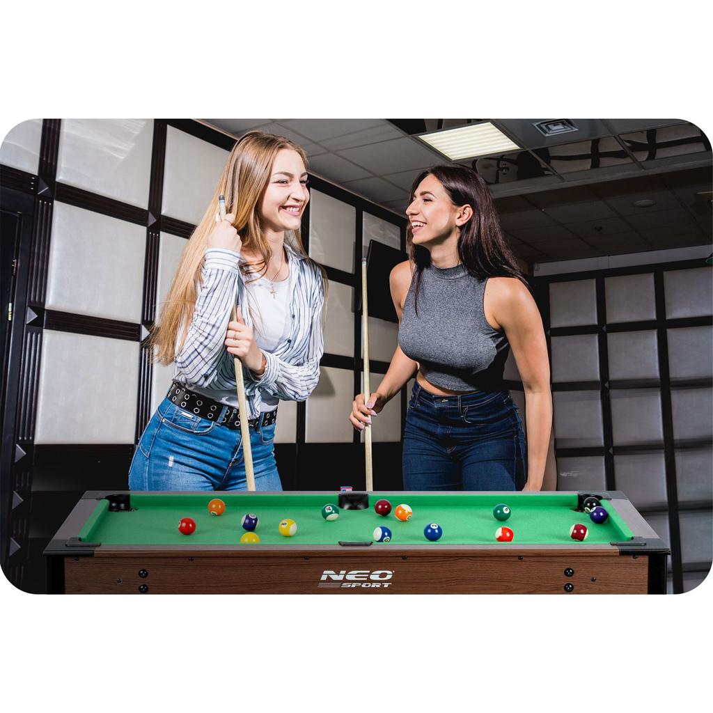 Stół Do Gry W Bilard 122 X 61 X 76 Cm Ns-807 Ciemny Brąz