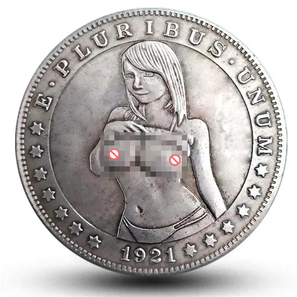 Amerikanische Morgan Wanderer Silberdollar Sexy Münze Gedenkmünze Sammlerstück Geschenk Glücksbringer Münze