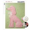 Kit Toile Art Poupée Rose Perle avec Cadre Artisanat Manuel Relaxant pour Chambre Cocooning Décoration Intérieure Cadeau et Activité Artistique DIY Unique