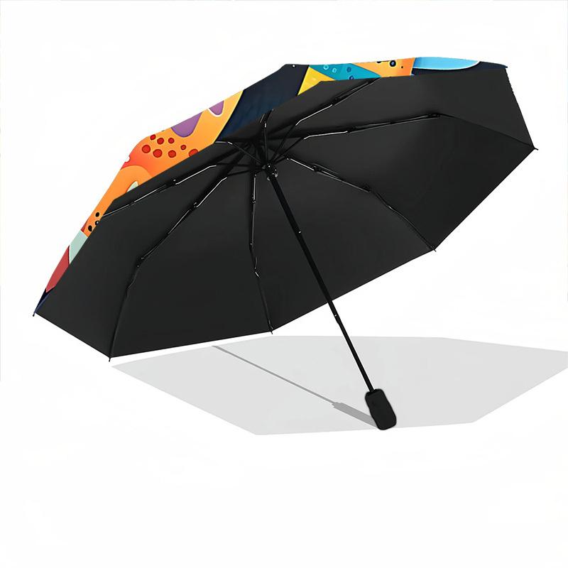 1pc Dino Jungle Automatic Open/Close Umbrella Compact Folding Umbrella, All-Season Portable Umbrella for Women/Men F1124111